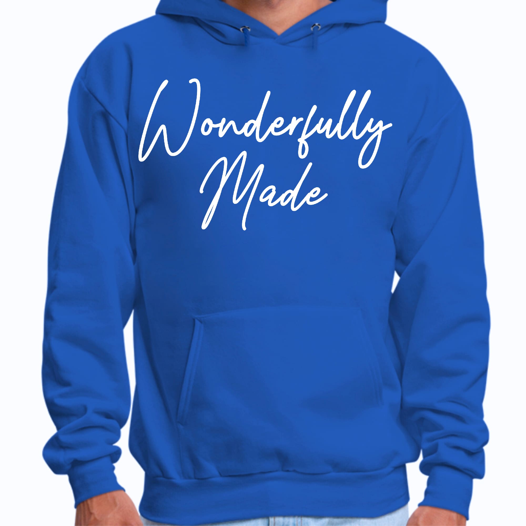 Mens Graphic Hoodie Wonderfully Made