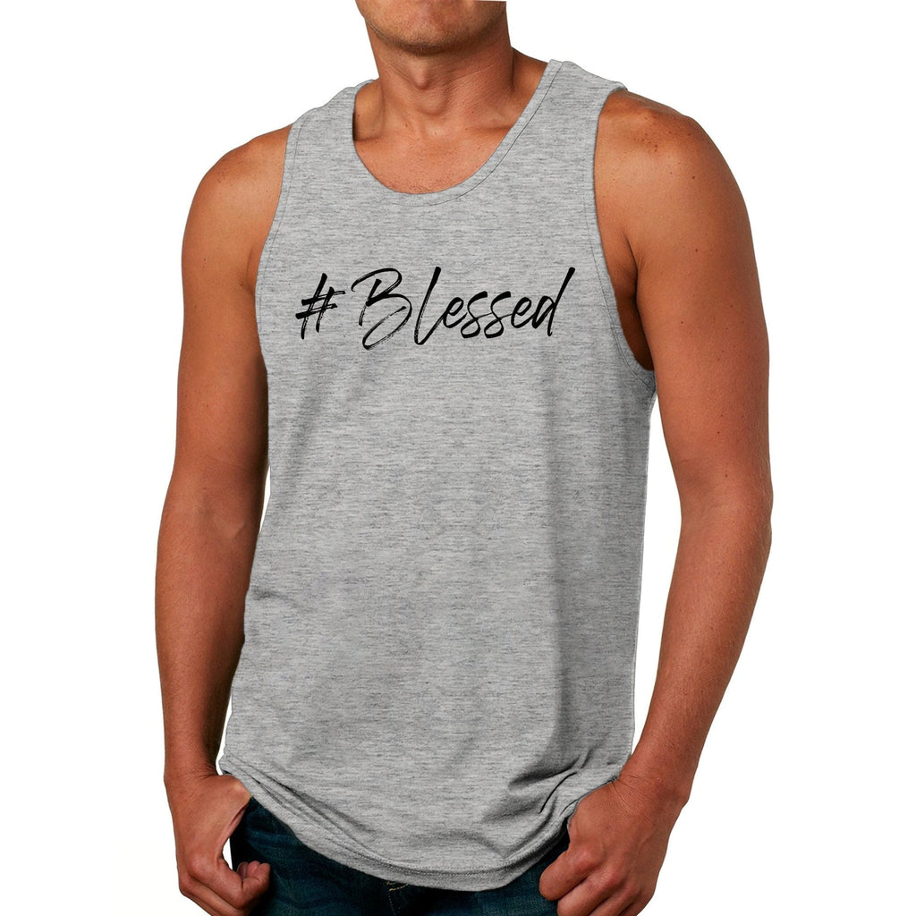 Mens Graphic Tank Top #blessed