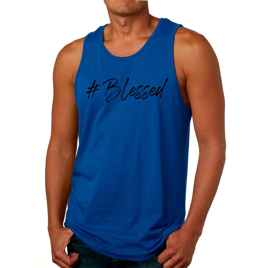 Mens Graphic Tank Top #blessed