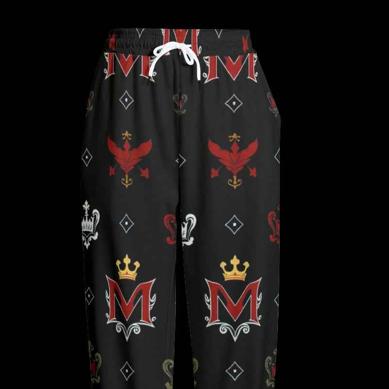 Men's Joggers MUNSIEUR All-Over Print Knitted Fleece "Ambitious"