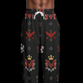 Men's Joggers MUNSIEUR All-Over Print Knitted Fleece "Ambitious"