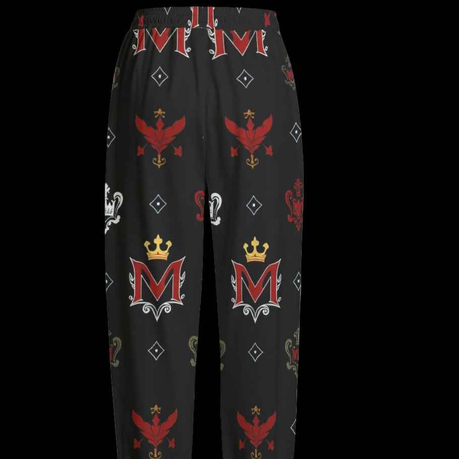Men's Joggers MUNSIEUR All-Over Print Knitted Fleece "Ambitious"