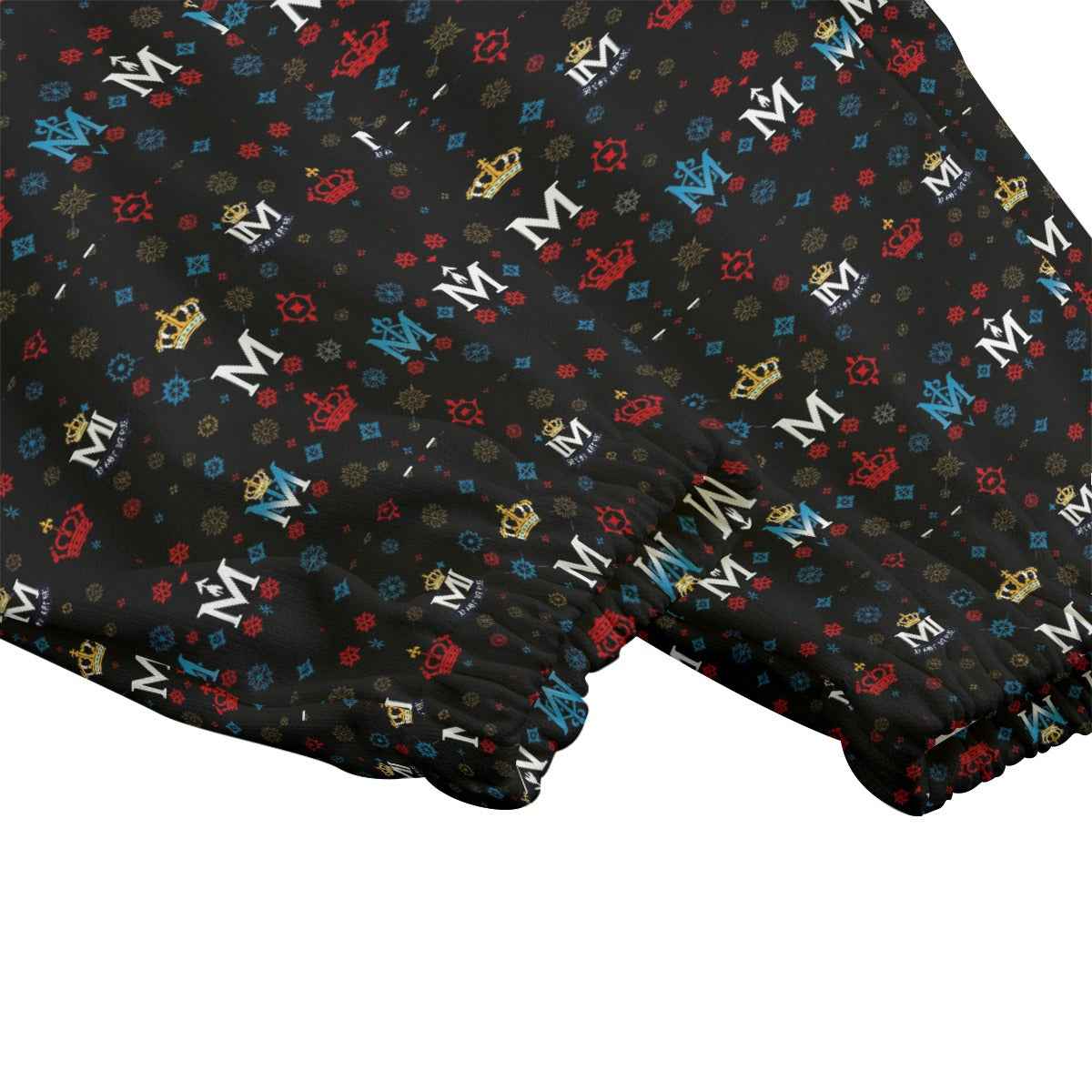 Men's Joggers MUNSIEUR All-Over Print Knitted Fleece "Coolie"