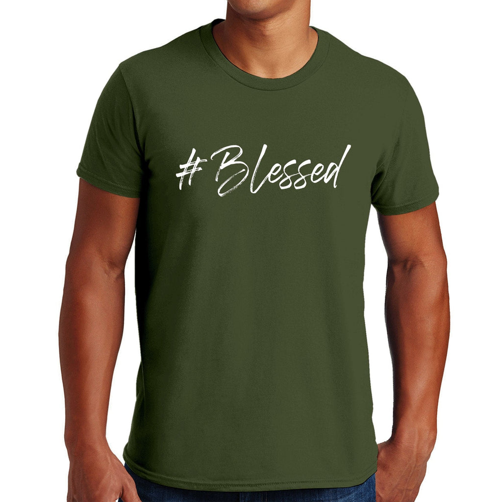 Mens Short Sleeve Graphic T-shirt #blessed