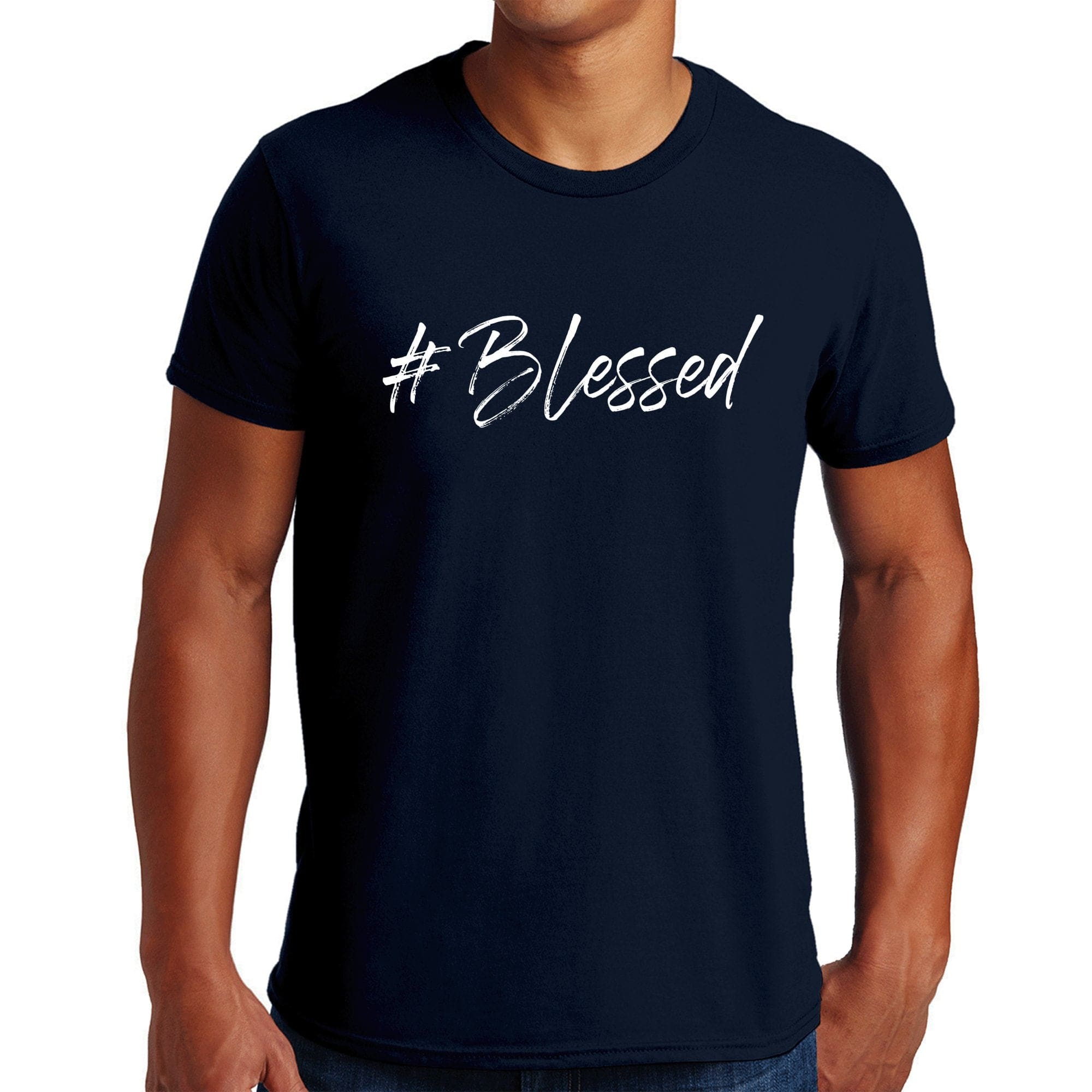 Mens Short Sleeve Graphic T-shirt #blessed