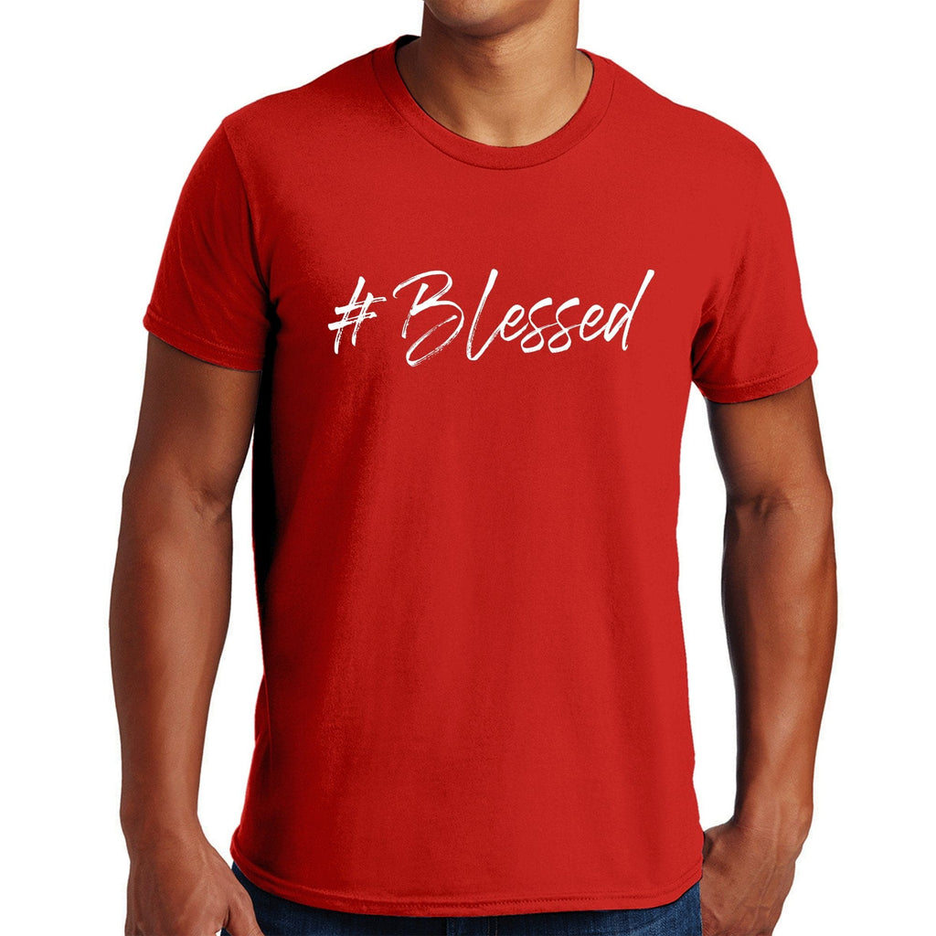 Mens Short Sleeve Graphic T-shirt #blessed