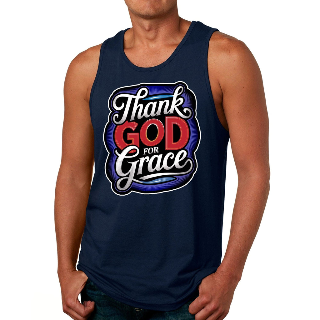 Mens Tank Top - Thank God for Grace