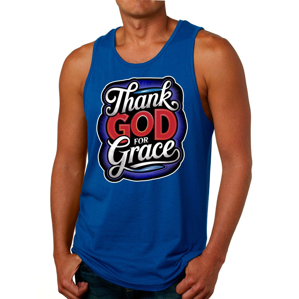 Mens Tank Top - Thank God for Grace