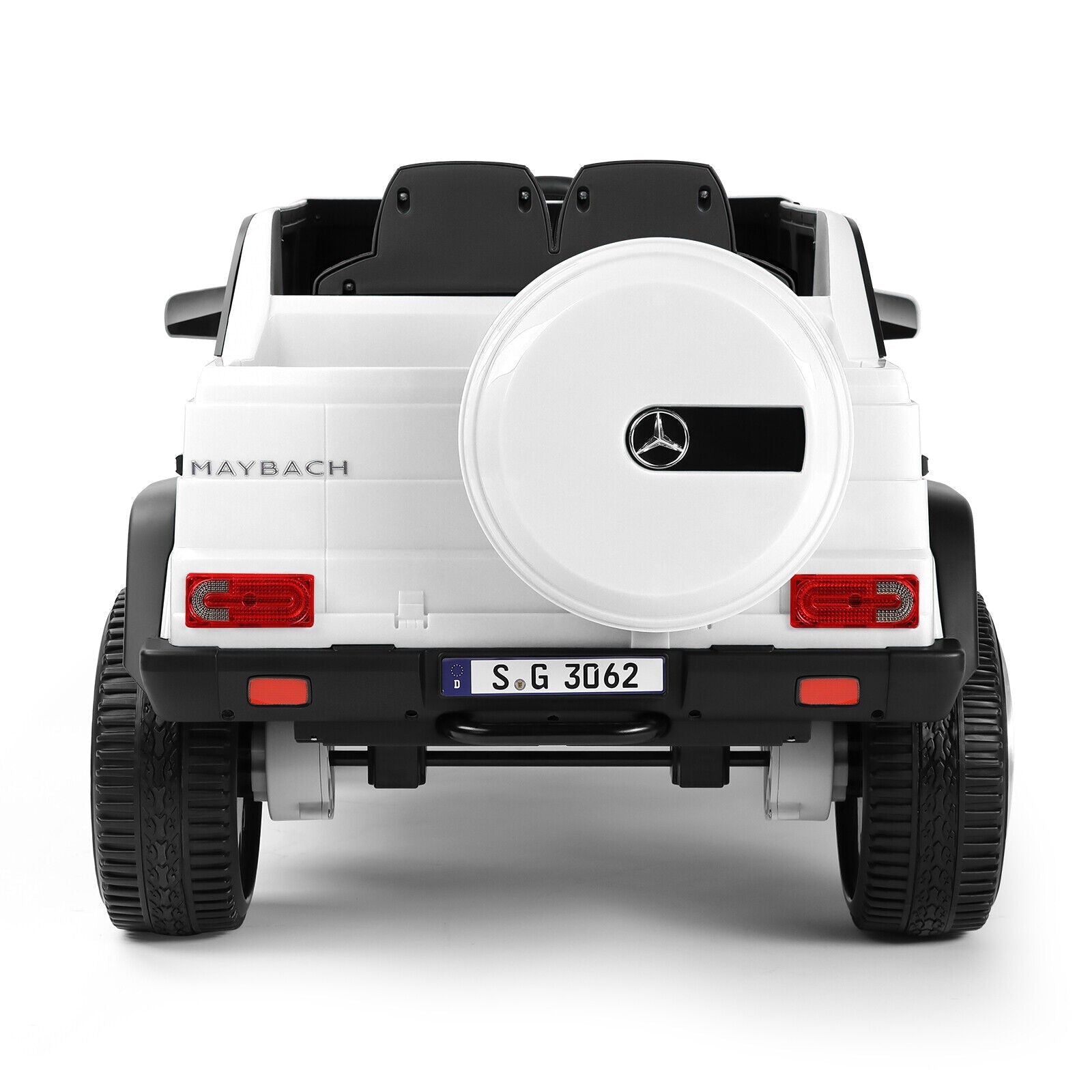 Mercedes-Benz 12V Kids Ride On Car with Music, LED Lights, Bluetooth, and Remote Control