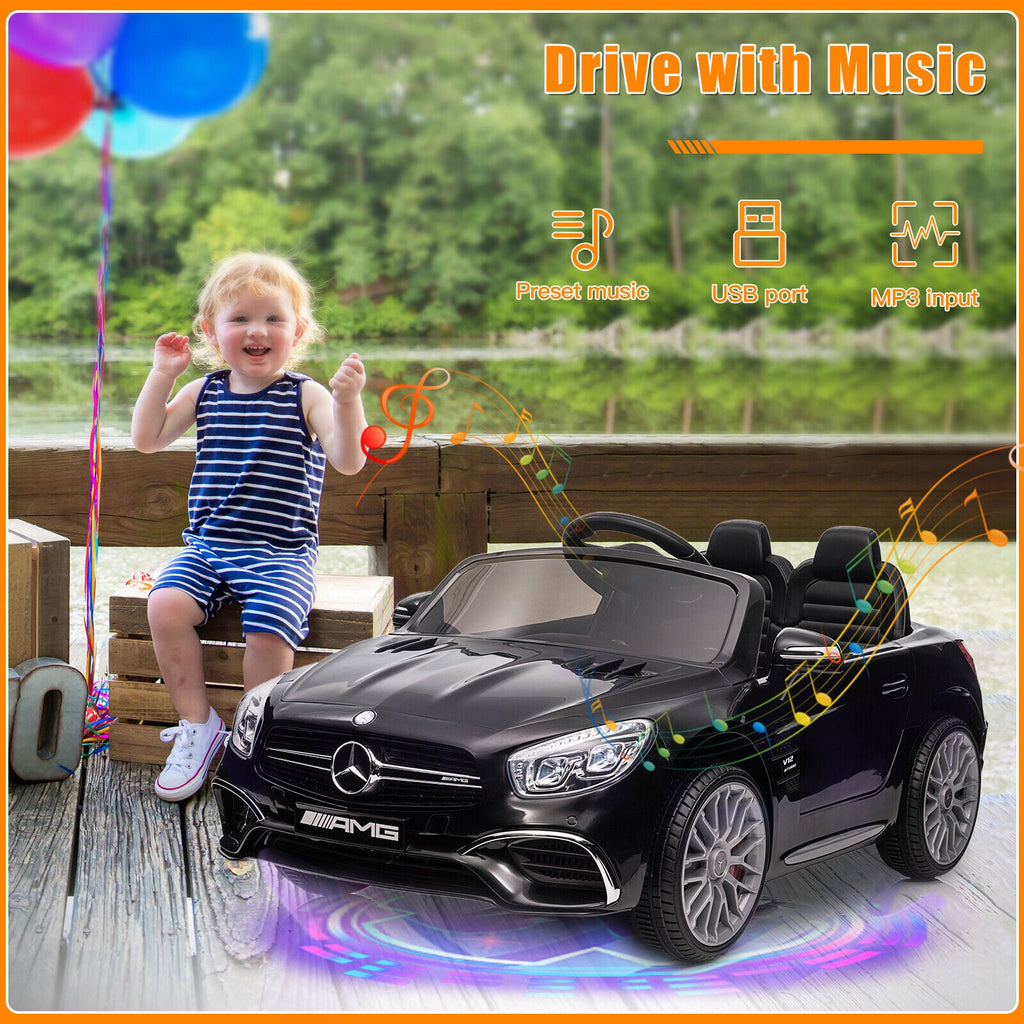 Mercedes Benz AMG SL65 Electric Ride On Car for Kids with Remote Control and LED Lights - 12V