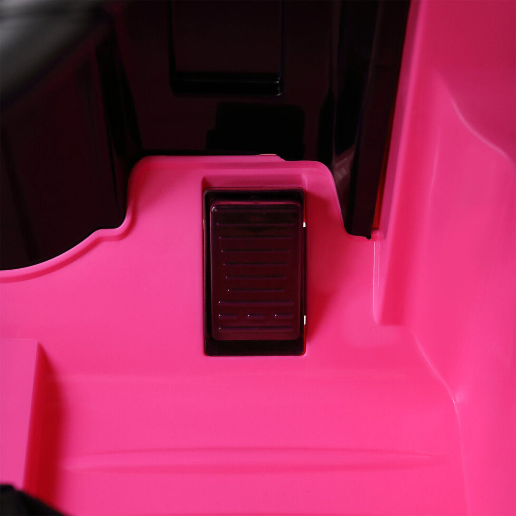 Mercedes-Benz Electric Ride-On Car for Kids with 3 Speeds, LED Lights, and RC Control - Pink