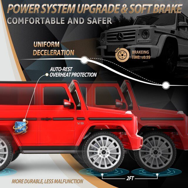 12V Licensed Mercedes-Benz G500 Electric Ride-On Car for Kids with Remote Control