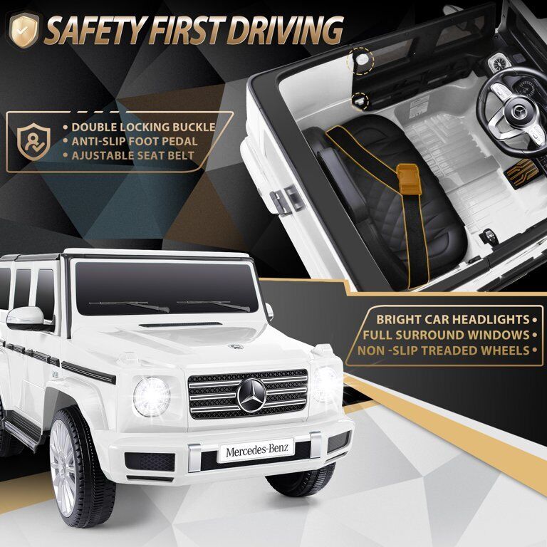 Mercedes Benz G500 12V Ride On Car for Kids with Remote Control and Music Player