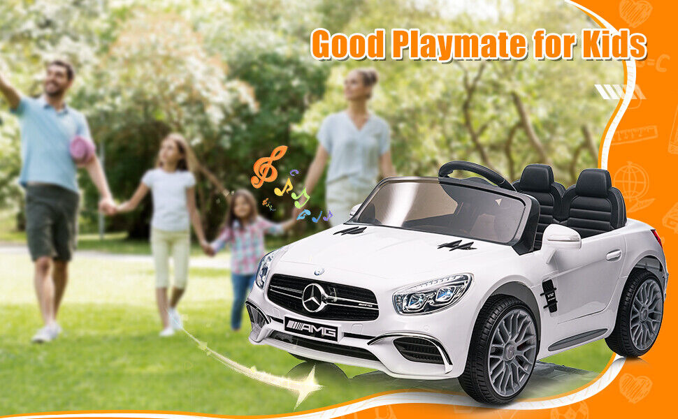 Mercedes-Benz GLA45 Electric Ride-On Car for Kids - White
