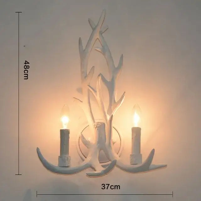 Mid century modern golden antler chandelier dining room light