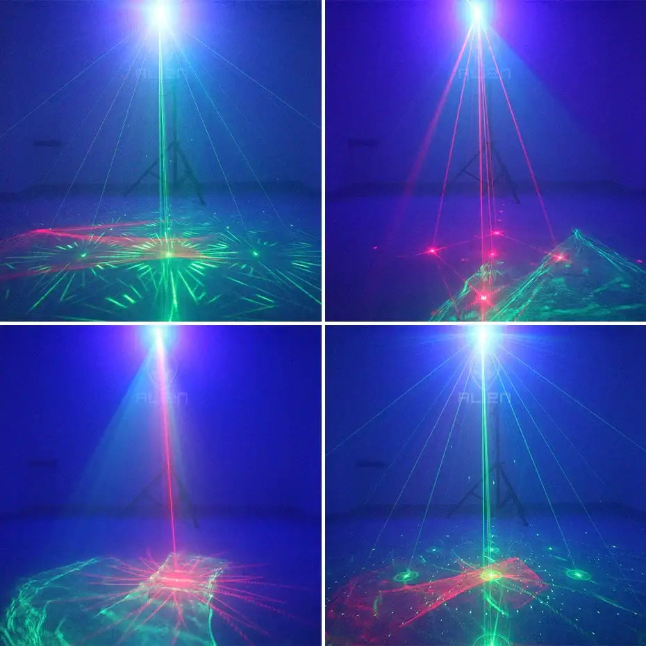 Mini black aurora laser light projector for bedroom party lighting