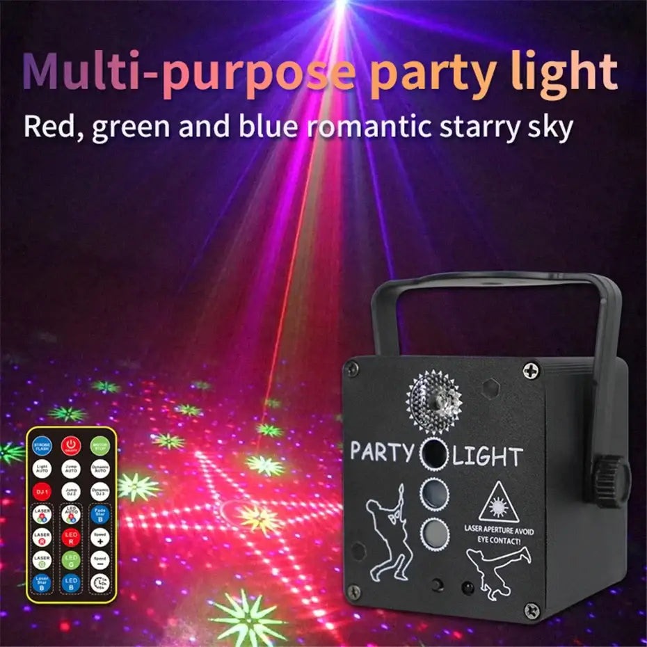 Mini rgb laser light projector – living room party lamp