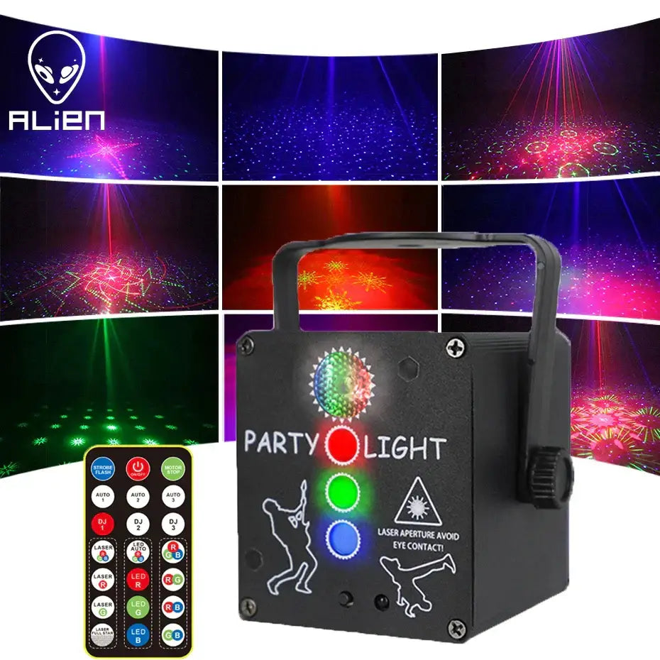 Mini rgb laser light projector – living room party lamp