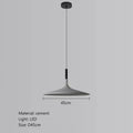 Minimalist beige cement ufo led pendant light for dining room