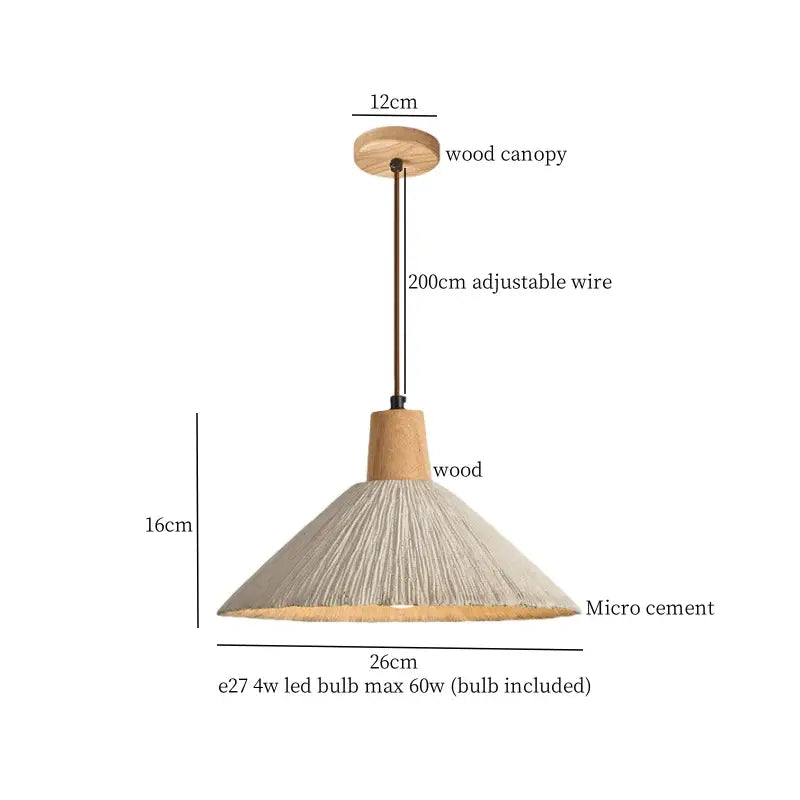 Minimalist beige decorbites cement led pendant lights kitchen decor