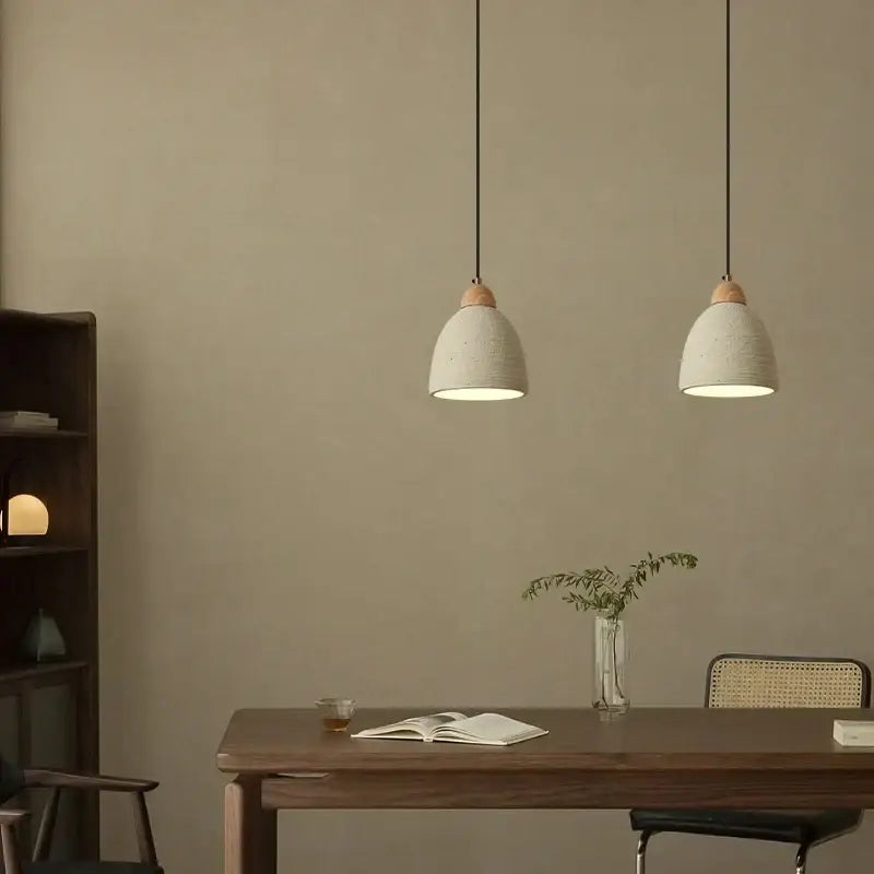 Minimalist beige decorbites cement led pendant lights kitchen decor