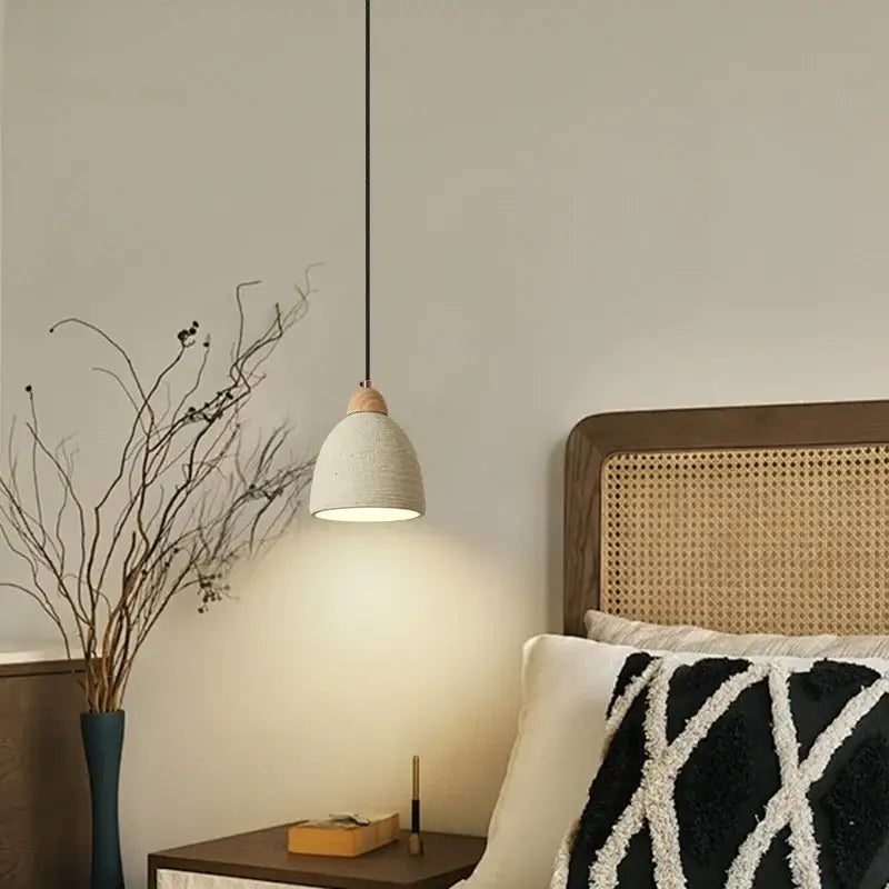 Minimalist beige decorbites cement led pendant lights kitchen decor