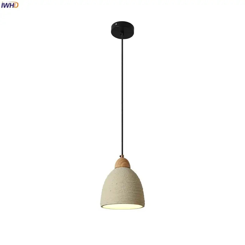 Minimalist beige decorbites cement led pendant lights kitchen decor