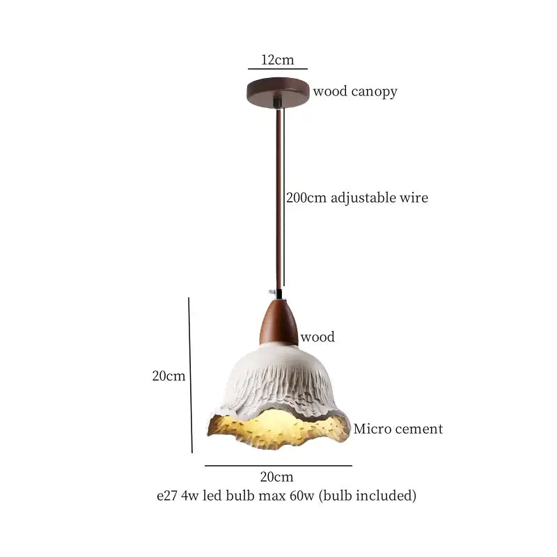 Minimalist beige decorbites cement led pendant lights kitchen decor