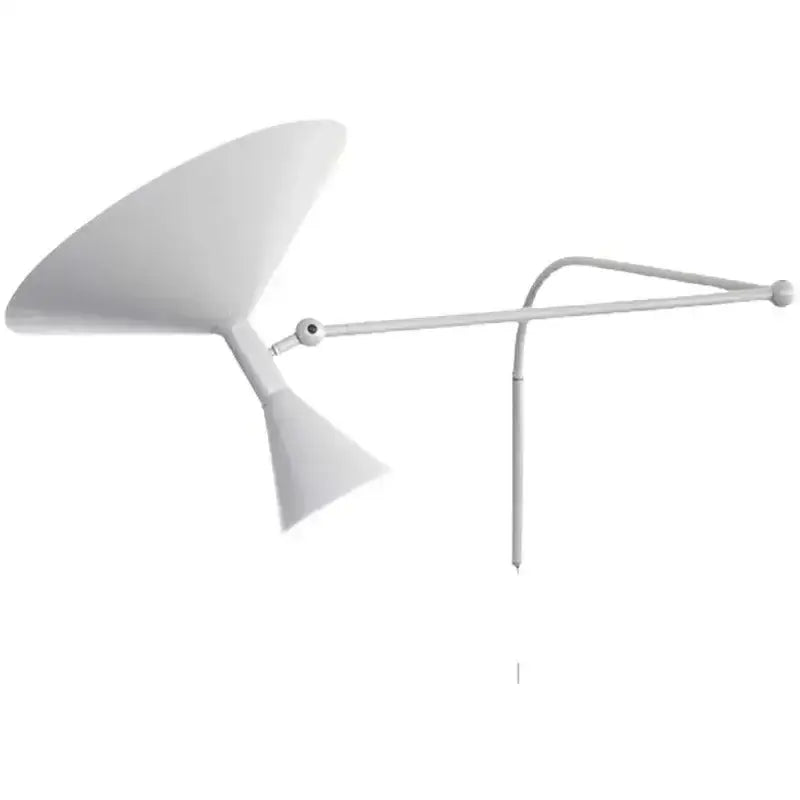 Minimalist black adjustable long arm wall lamp bedroom sconce