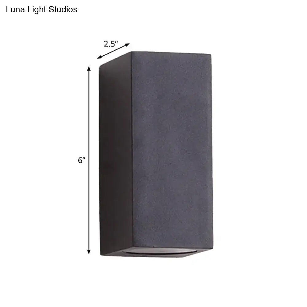 Minimalist black & brass led flush mount wall sconce – corridor light