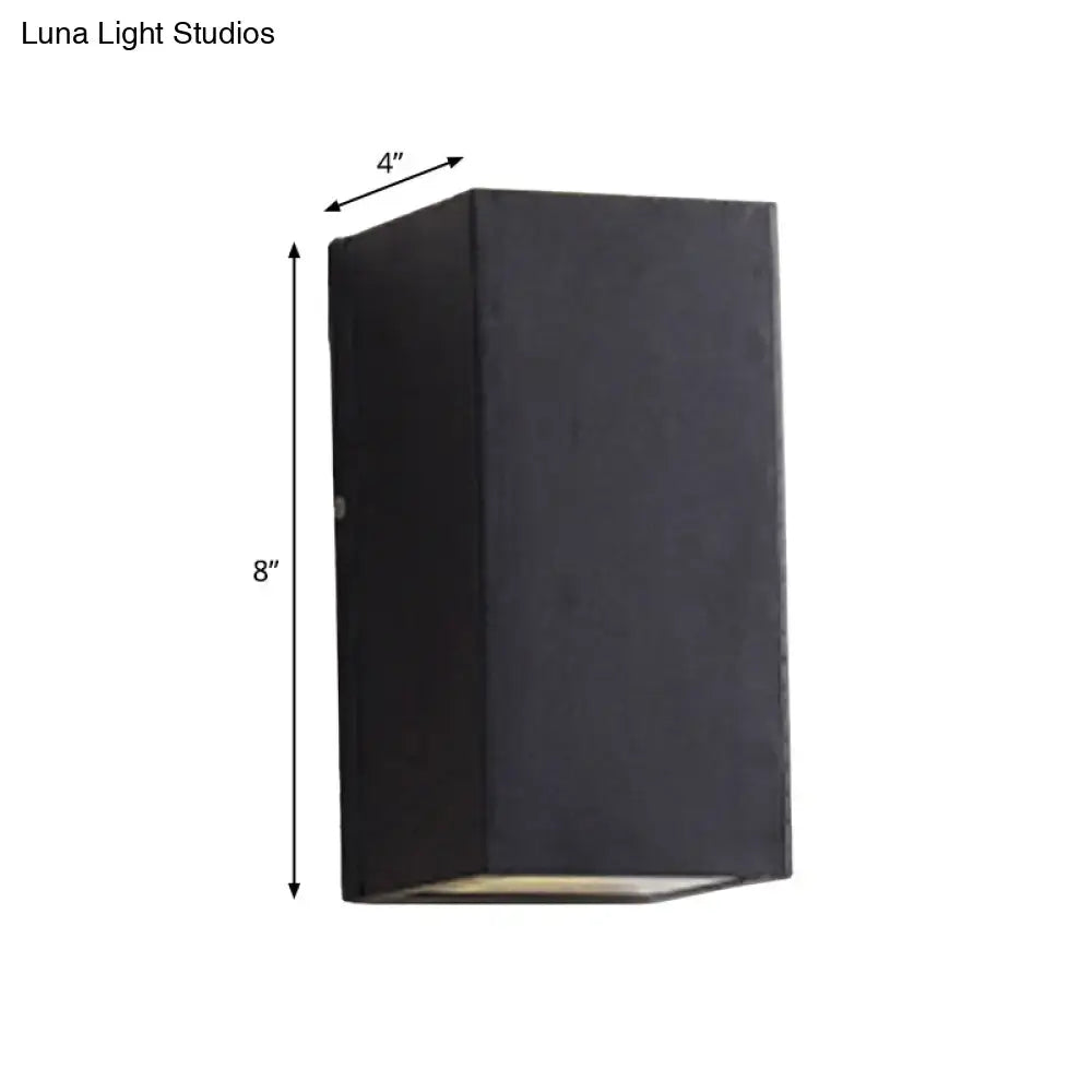 Minimalist black & brass led flush mount wall sconce – corridor light