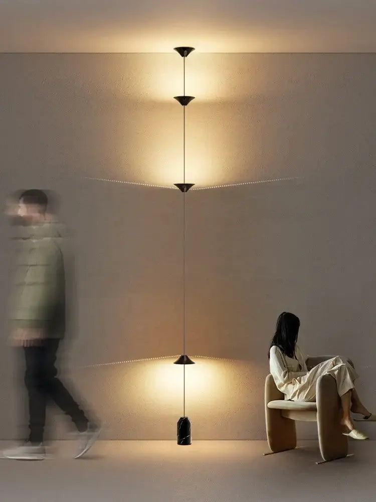 Minimalist black decorbites cone design floor lamp living room light