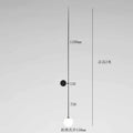 Minimalist black glass ball led wall lamp bedroom sconce