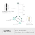 Minimalist black glass ball pendant lights – dining room curved arm