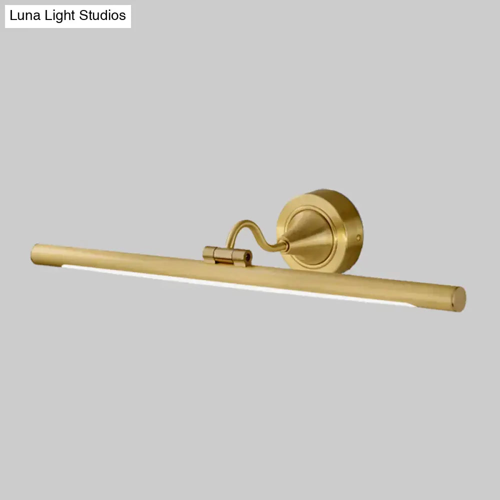 Minimalist black & gold led wall sconce bedroom 110v-120v light
