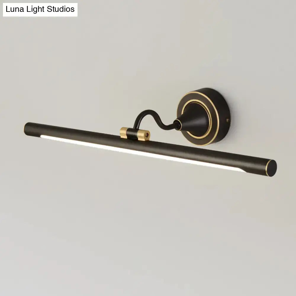 Minimalist black & gold led wall sconce bedroom 110v-120v light