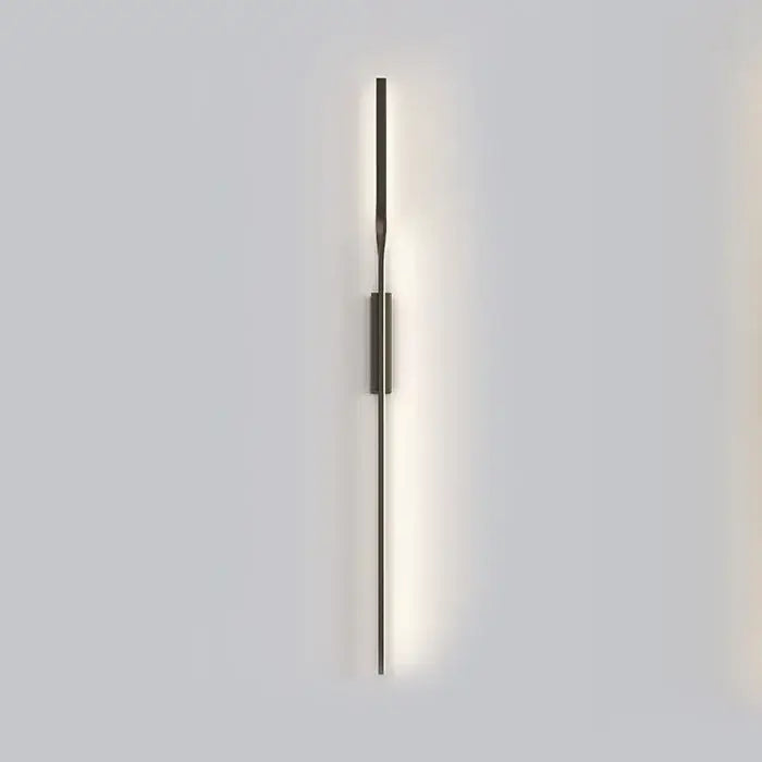 Minimalist black & gold led wall sconce for living room bedroom