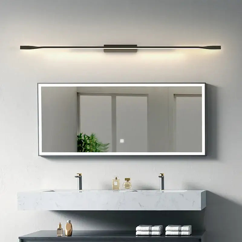 Minimalist black & gold led wall sconce for living room bedroom