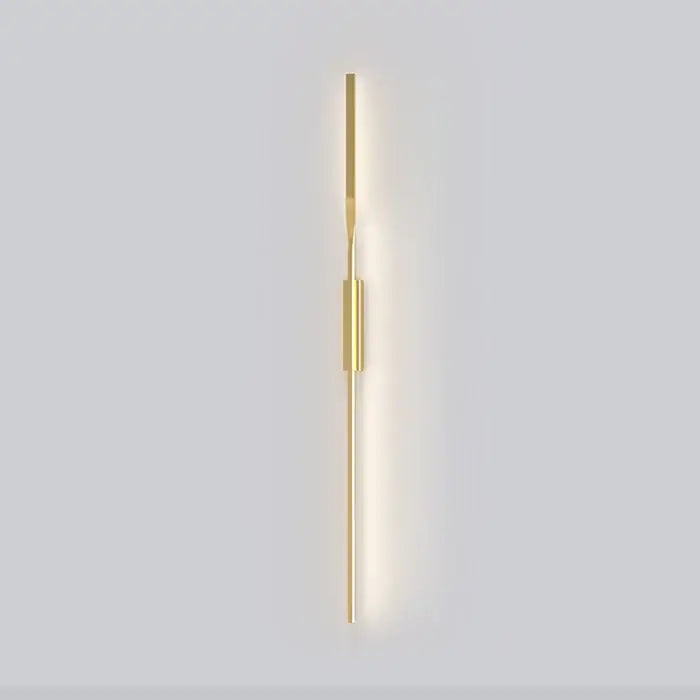 Minimalist black & gold led wall sconce for living room bedroom