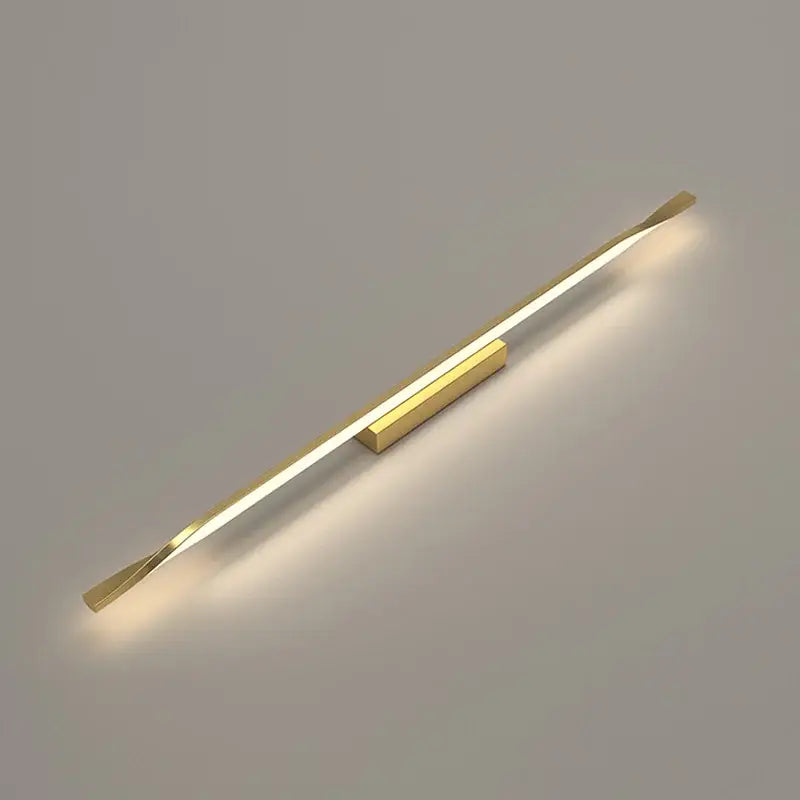 Minimalist black & gold led wall sconce for living room bedroom