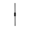 Minimalist black & gold wall sconce living room led vertical bar