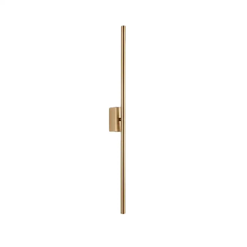 Minimalist black & gold wall sconce living room led vertical bar