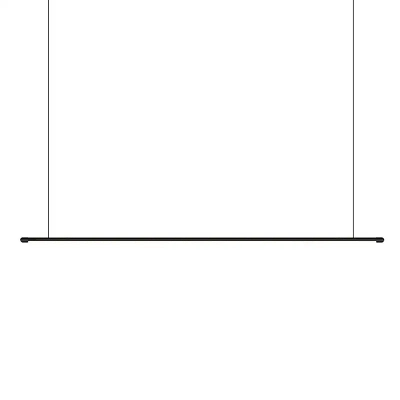 Minimalist black led pendant lamp – kitchen island horizontal light