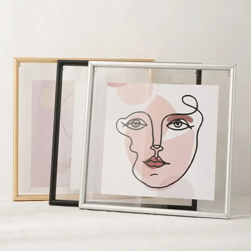 Minimalist black mademoiselle hangable picture frame bedroom art