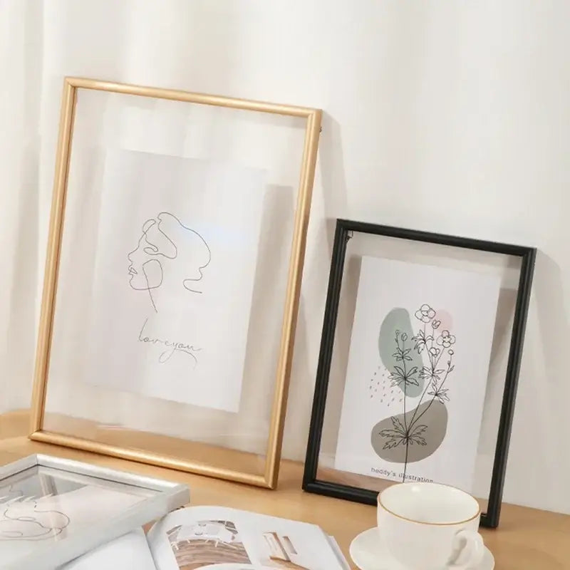Minimalist black mademoiselle hangable picture frame bedroom art