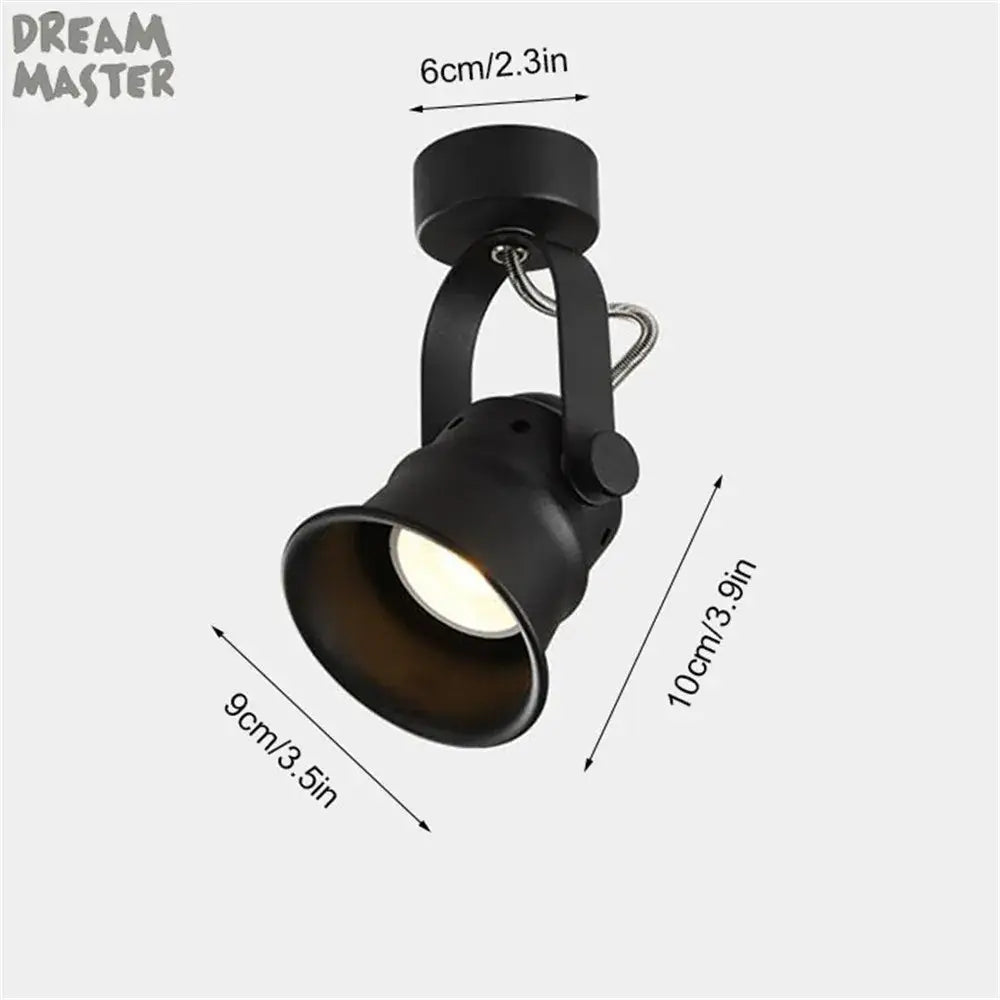 Minimalist black matte led ceiling spotlight – kitchen gu10 5w led