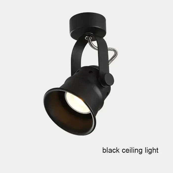 Minimalist black matte led ceiling spotlight – kitchen gu10 5w led