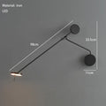 Minimalist black metal led pendant light for living room