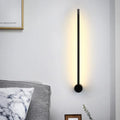 Minimalist black needle wall light – lounge led 110v-120v sconce
