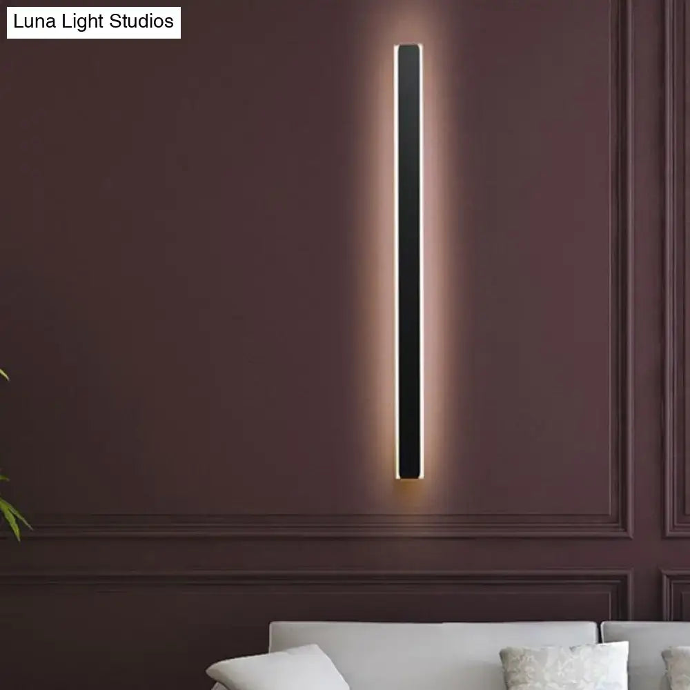 Minimalist black & white led wall lamp bedroom sconce
